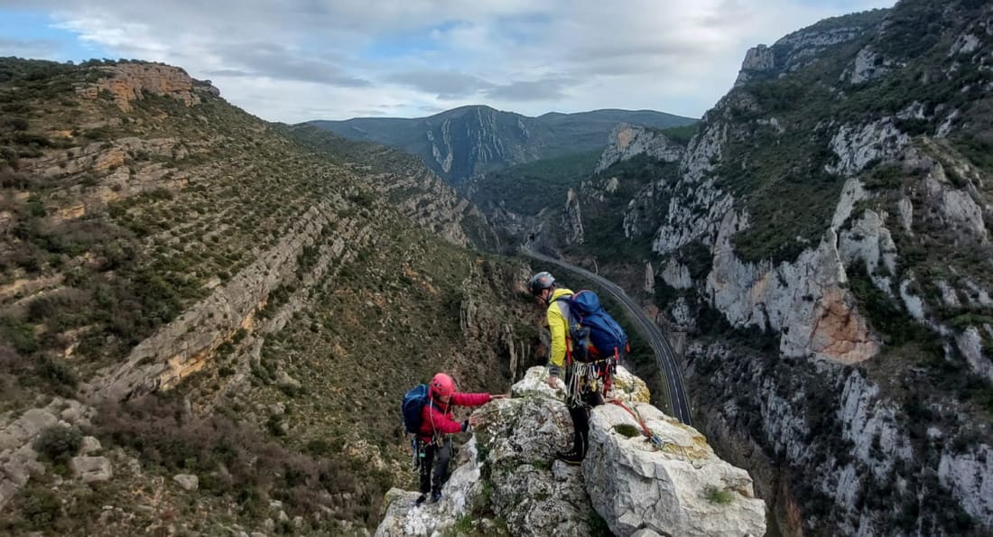Foto de vía ferrata